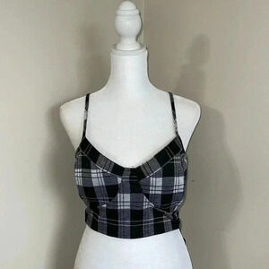 J For Justify Plaid Bustier​​
